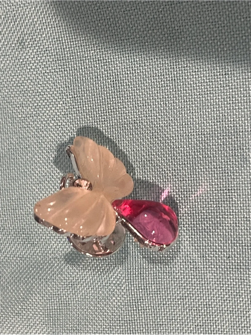 Pink Angel Wing Drop Pendant - Women Jewelry